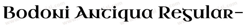 Bodoni Antiqua Regular字体转换